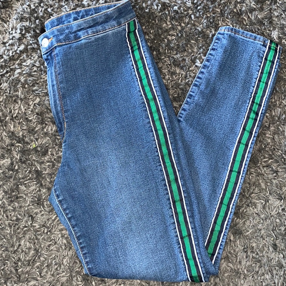 Patterned Skinny Jeans